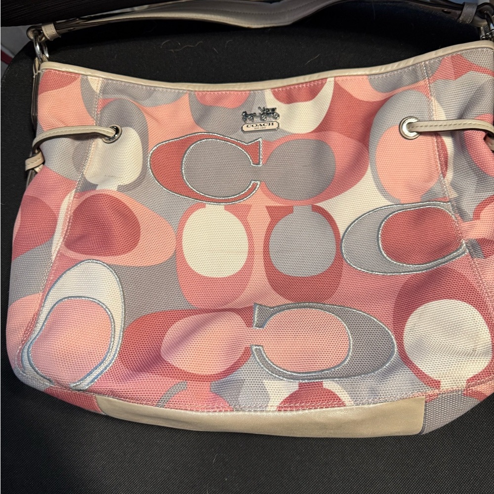 Coach Multicolor Signature Shoulder Bag